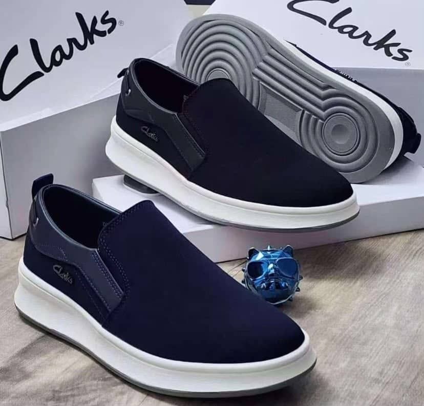 Navy Slip-On Sneakers